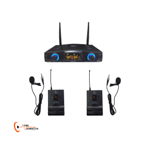 میکروفن بیسیم دوکانال یقه ای P.V HUR-302